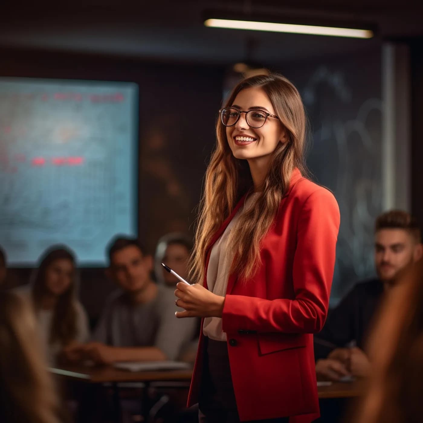 Speaker presenting to an audience