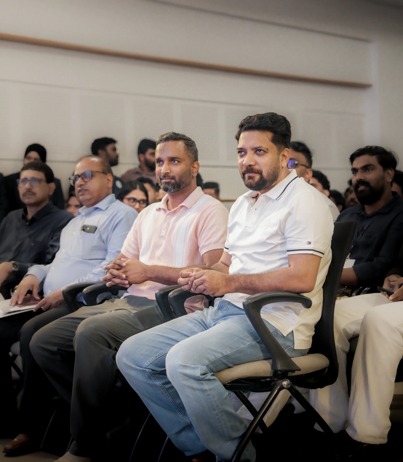 Attendees seated at the Startup E+ launch