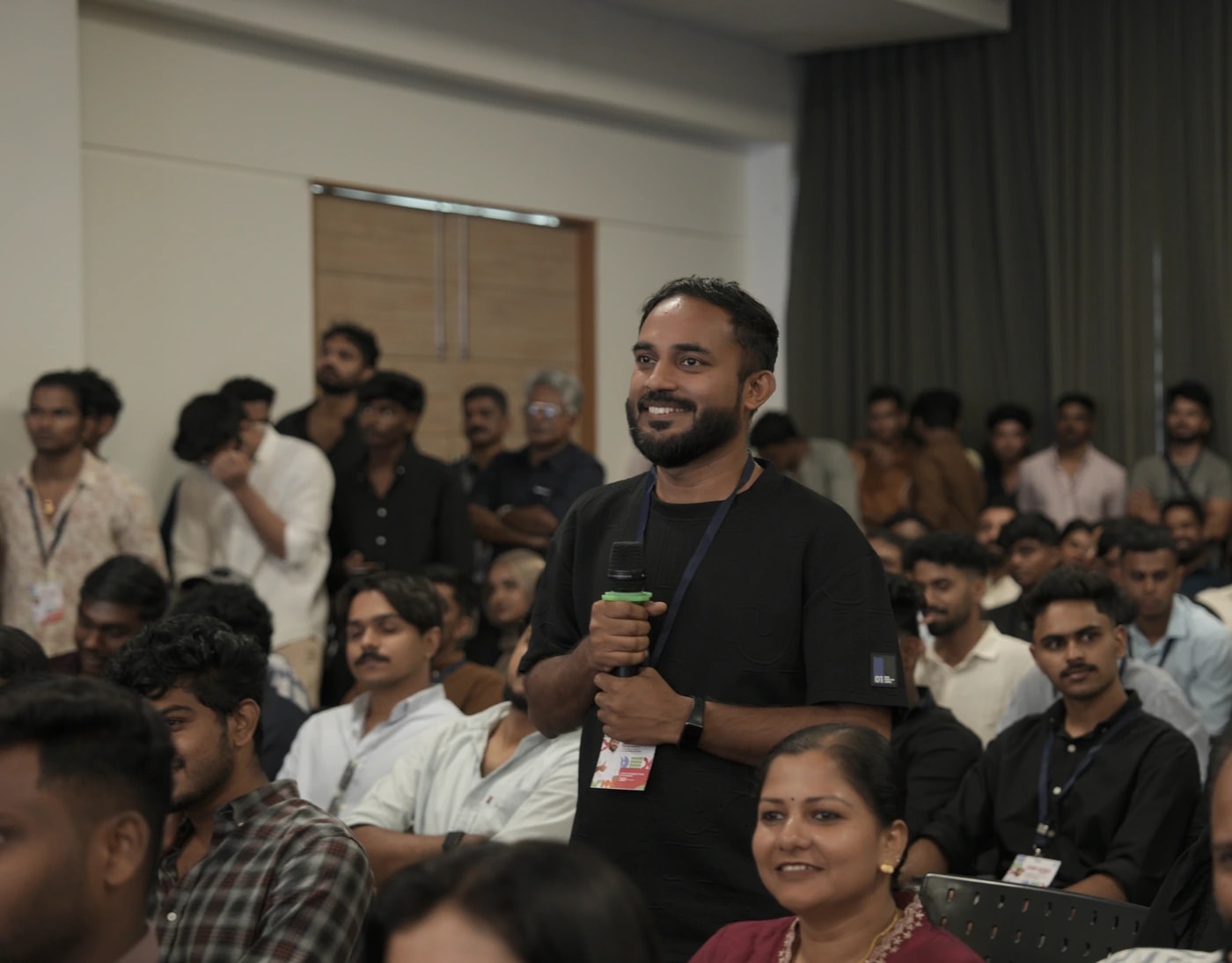 Students listening in the audience at the launch